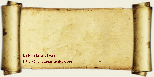 Alimpije Novačić vizit kartica